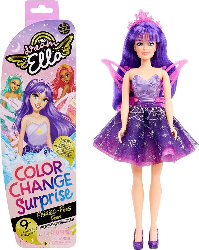 Lėlė MGA Dream Ella Color Change Surprise Feen Aria Lila
