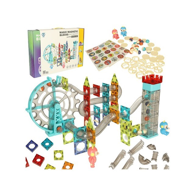Magnetinis konstruktorius su garsais - Magic Magnetic blocks 118 dalys ( KX4772 )