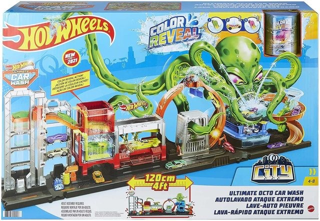 Mattel Hot Wheels rinkinys „Aštunkojo autoplovykla“ City Ultimate Octo Car Wash