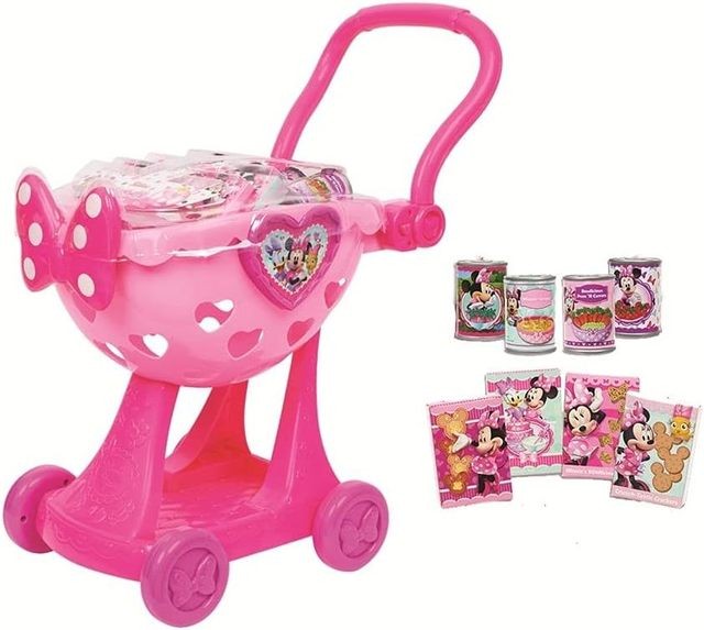 Minnie Happy Helpers „Bowtique“ pirkinių vežimėlis (rožinis)