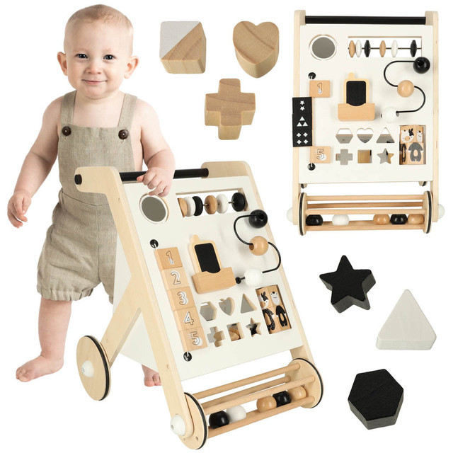 Educational wooden pusher - sorter