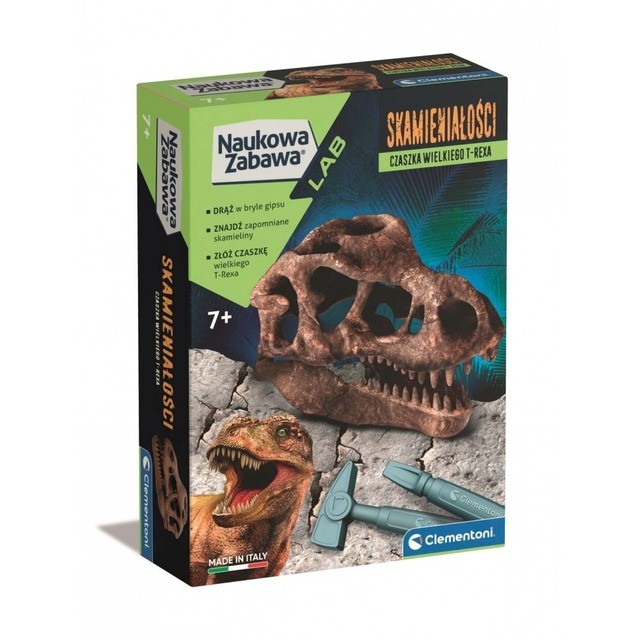 Clementoni Fossils - T-Rex Skull 50790 Science Experiment Set