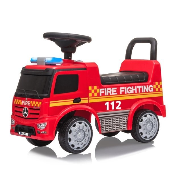 Paspiriamoji mašinėlė Push-Car Mercedes-Benz Antos Fire Truck
