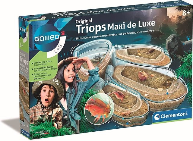 Priešistorinių VĖŽIAGYVIŲ auginimo rinkinys Galileo triops maxi de luxe