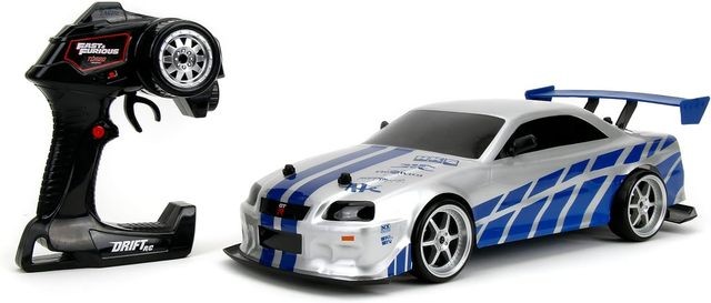 Fast & Furious Remote Control Car Brian's Nissan Skyline GT-R (R34) 1:10 Scale