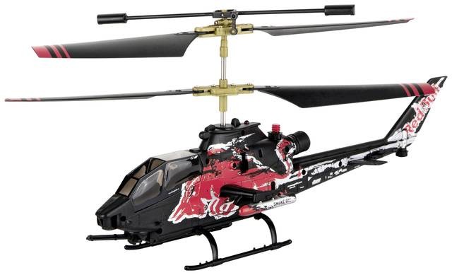 Radijo bangomis valdomas sraigtasparnis Carrera RC Red Bull Cobra TAH-1F