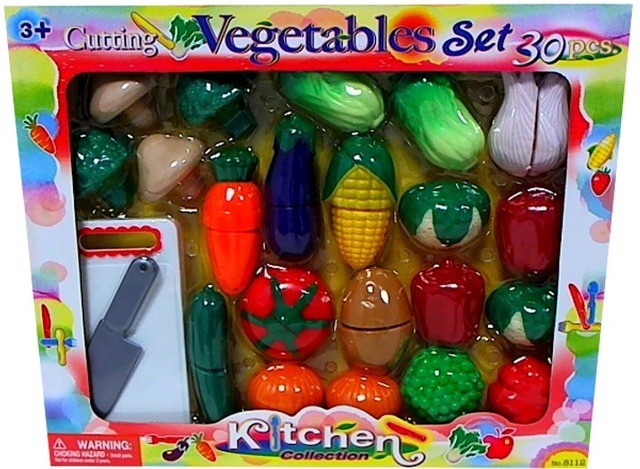 Rinkinys daržovės pjaustymui 30 det. Vegetables Set 8112
