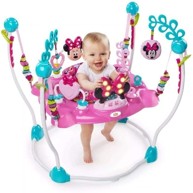Šokliukas su veiklos centru Disney Baby Minnie Mouse PeekABoo