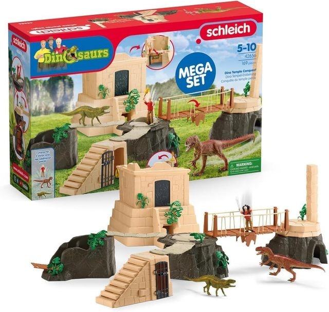 Schleich 42656 Conquest of the Dino Temple Mega Set DINOSAURS 169 pieces