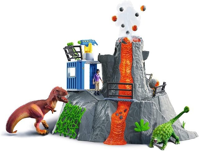 SCHLEICH 42564 Dinosaur Country Volcano Expedition Base Camp