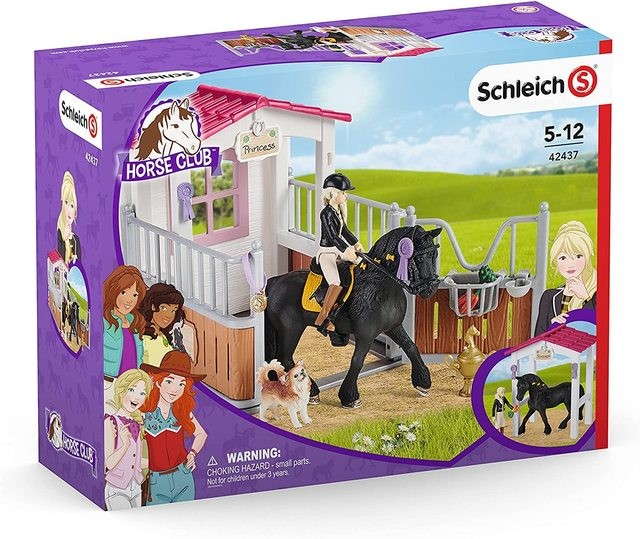 Schleich Horse Club 42437 Horse stall with Horse Club Tori & Princess
