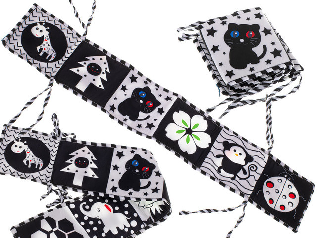 Sensory book for crib animals Ladybug