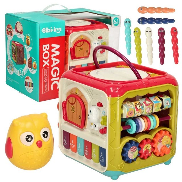 Sensory toy for children cube 6in1 KX3598
