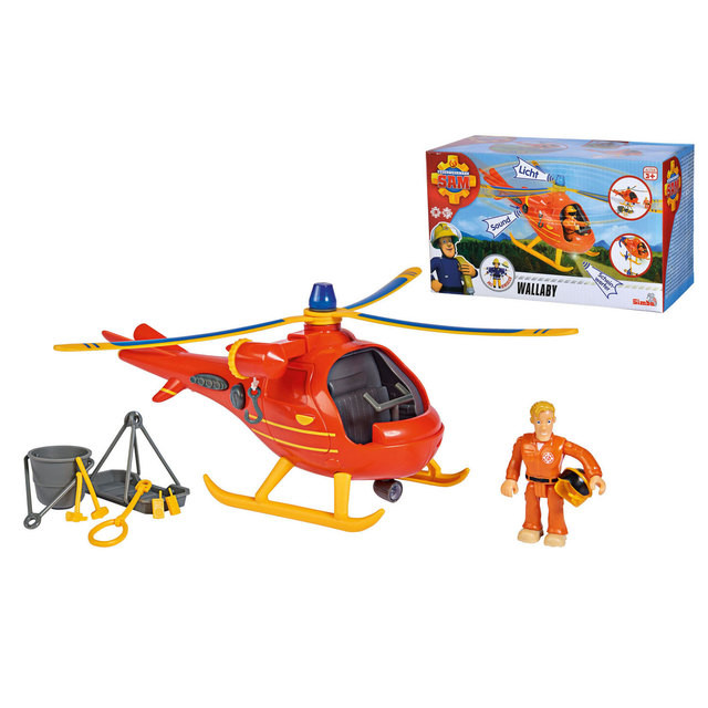 Simba Fireman Sam Helicopter Wallaby, toy vehicle