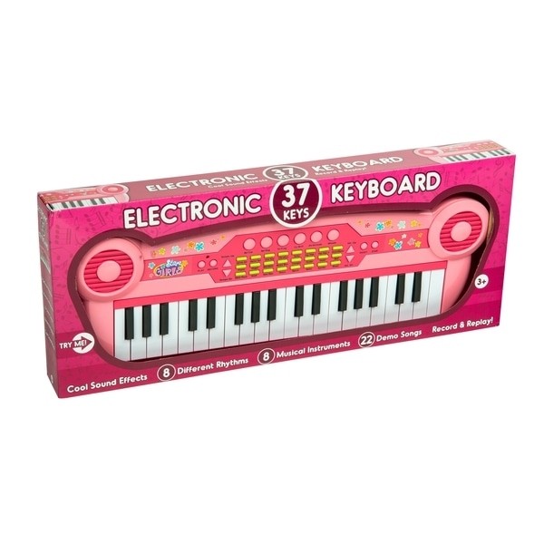 Sintezatorius Pink 37 Key Electronic Keyboard