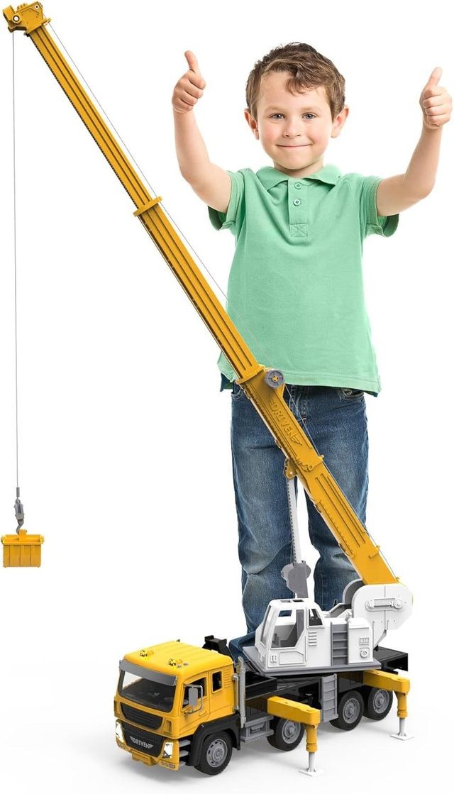 Sunkvežimis Battat Driven Jumbo Crane Truck (su defektu)