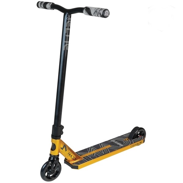 Triukinis paspirtukas Madd gear carve elite stunt scooter gold/black