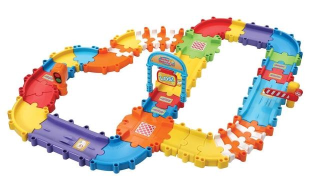 Tut Tut mašinų trasa su mašinėle	VTech Tut Tut Baby Flitzer - Strabenset deluxe