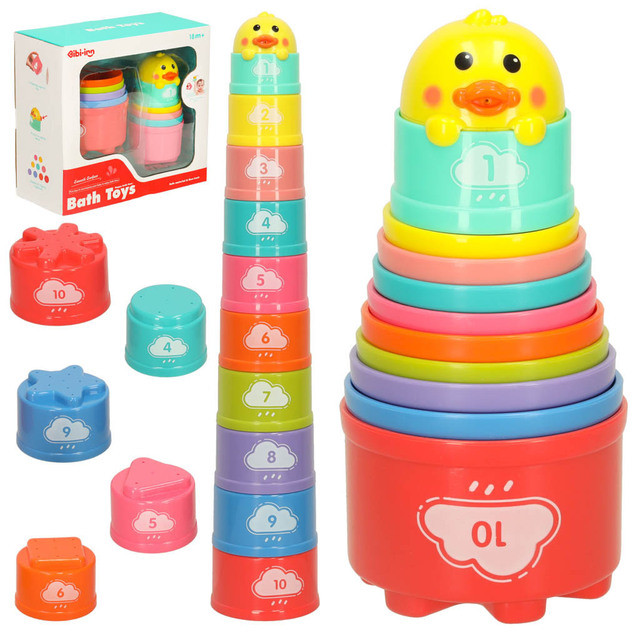 Bath Toy Educational Tower Play Baskets for Babies KX3590