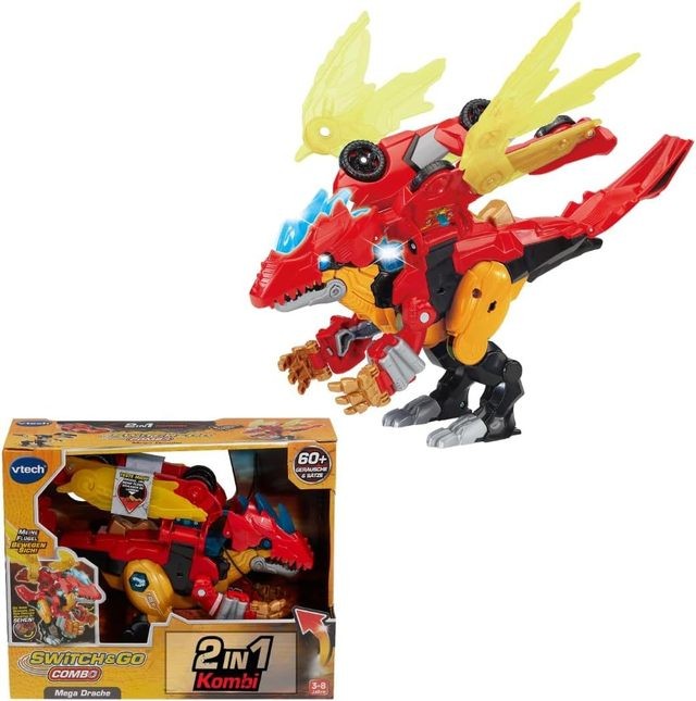 VTech Switch & Go Combo Mega Drache su šviesomis ir garsais