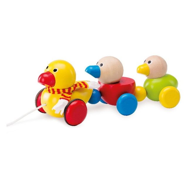 Wonderworld Wooden Pull Along Animals Ducks Family