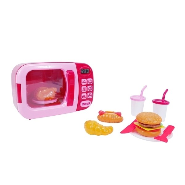 Žaislinė mikrobangė Microwave Playset Pink