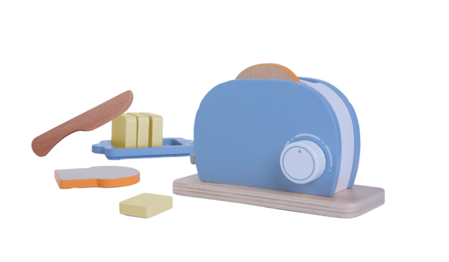 Žaislinė buitinė technika Gerardos Toys Toaster Set 55658