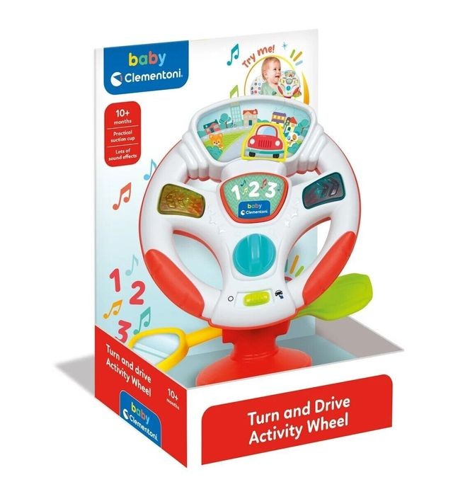 Toy steering wheel Clementoni Baby Turn and Drive Activity Wheel
