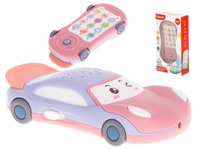 Žvaigždžių projektorius su automobiliu ir muzika, mobilus telefonas Dborki