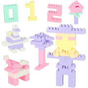 3D educational blocks BOX 580el. pastel