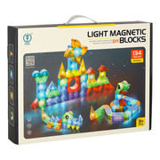 3D luminous magnetic constructor 134 pieces KX3628_2