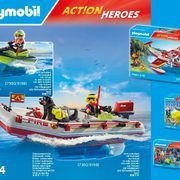 71464 PLAYMOBIL® Actions Heroes, Gaisrininkų valtis su vandens motociklu