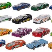 Automobilių rinkinys Kruzzel Spalvotos metalinės 16 vnt. 20352