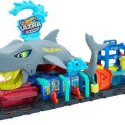 Automobilių trasa Mattel Hot Wheels City Ultra Shark Car Wash HTN82