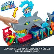 Automobilių trasa Mattel Hot Wheels City Ultra Shark Car Wash HTN82
