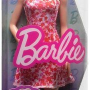 Barbė lėlė su rausva suknele, HJT02