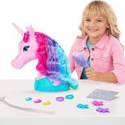 Barbie vienaragio galva su priedais Barbie Unicorn Styling Head