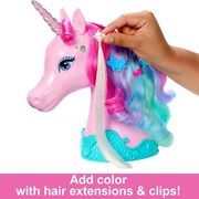 Barbie vienaragio galva su priedais Barbie Unicorn Styling Head