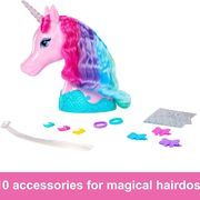 Barbie vienaragio galva su priedais Barbie Unicorn Styling Head