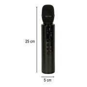 Wireless karaoke microphone with Bluetooth, black KX3382_2