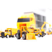 Didelis sunkvežimis su metaliniais statybiniais automobiliais Die Cast Cool cool team (KX6681_3)