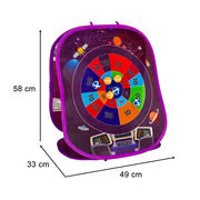 Double-sided game with balls and bags KX4889