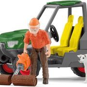 Schleich Farm World Working In The Forest 42659 Farm Figurine Set