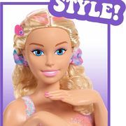 Head hairstyles to make Barbie with accessories