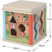 GERARDO'S Toys Wooden Activity Cube