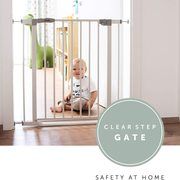 Hauck Kūdikių saugos varteliai Clear Step Safety Gate - White