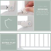 Hauck Kūdikių saugos varteliai Clear Step Safety Gate - White