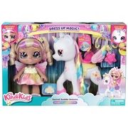 Kindi Kids Dress Up Magic Puppe Mystabella und Secret Saddle Einhorn Rainbow Star