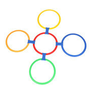 Class Game Colored Hoops 10 Circles and Connectors