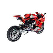 Construction set iM.Master 6833 Red racing motorcycle, 557 pcs.